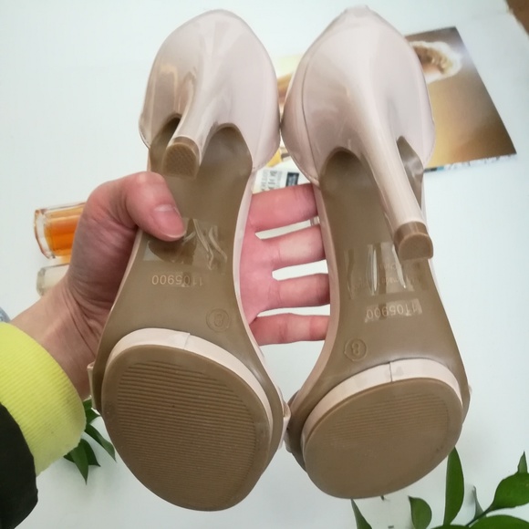 Nude Platform Heels - Picture 4 of 5